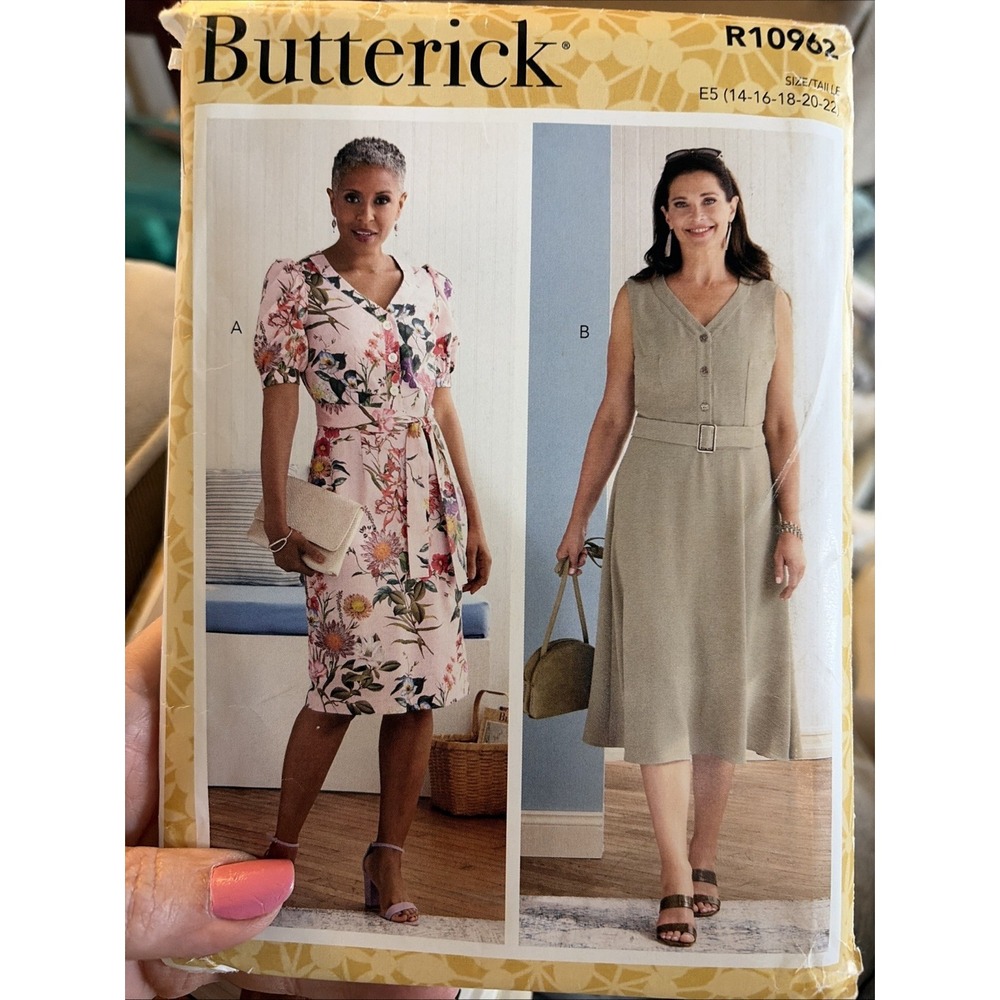 Butterick R10962 Dress Sash Belt Sewing Pattern Sizes 14-22 Uncut